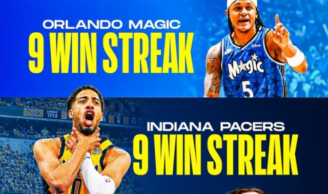 各队2000年至今最长连胜记录！热火27连胜 勇士24 火箭22 湖人11